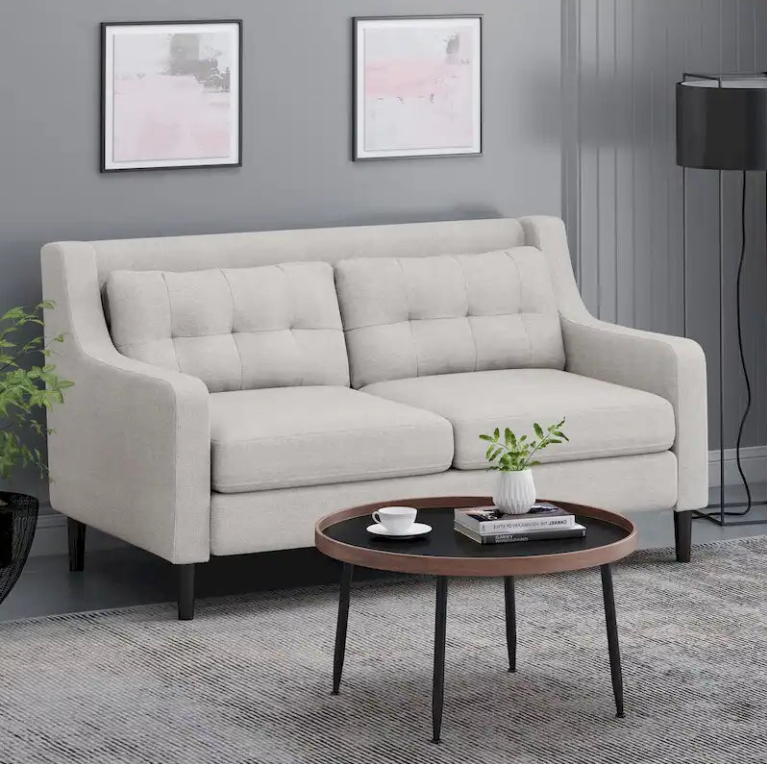 Contemporary Fabric Loveseat - 58.00 W x 33.50 L x 34.50 H