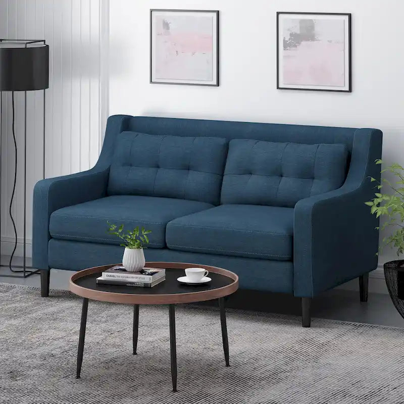 Contemporary Fabric Loveseat - 58.00 W x 33.50 L x 34.50 H